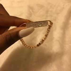 A golden bracelet/ ankle bracelet